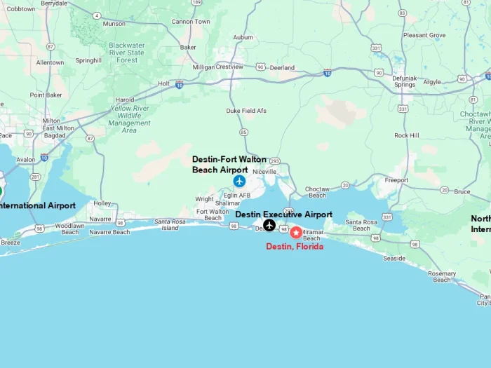 The 4 Closest Airports to Destin, FL