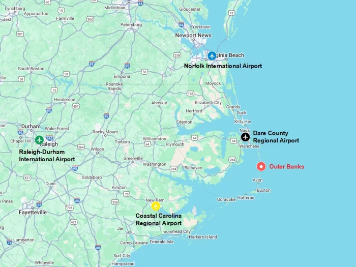 The 4 Closest Airports to Outer Banks NC