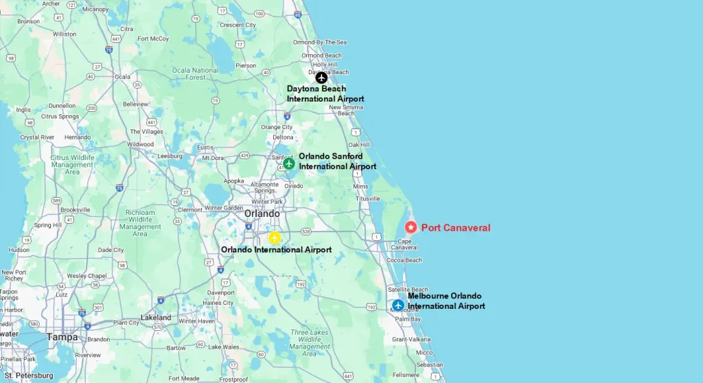 The 4 Closest Airports to Port Canaveral Florida