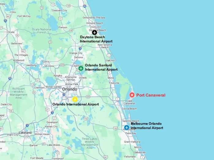 The 4 Closest Airports to Port Canaveral Florida